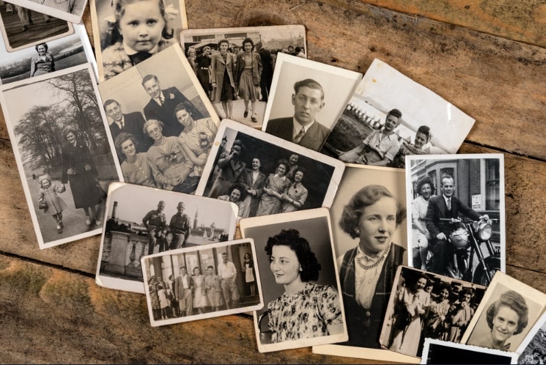 Photo: small group of family photos.