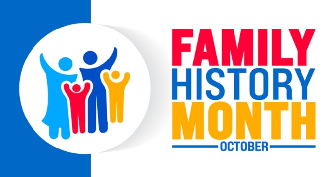 Photo: Family History Month graphic. Credit: https://depositphotos.com/home.html