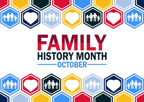 Family History Month graphic. Credit: https://depositphotos.com/home.html