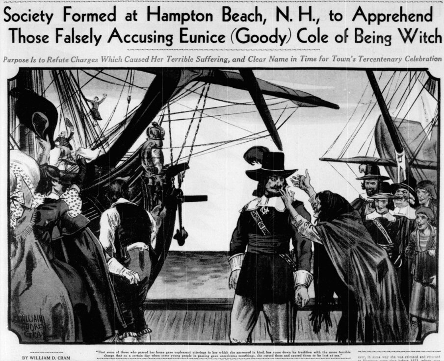 Photo: article about Goody Cole, by William D. Cram. Credit: Lane Memorial Library.