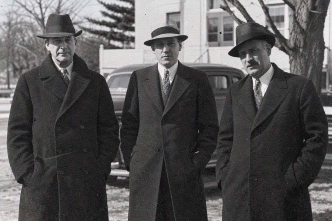 Photo: officials for town meeting in Hampton, New Hampshire, for the vindication of Goody Cole. Credit: Lane Memorial Library.