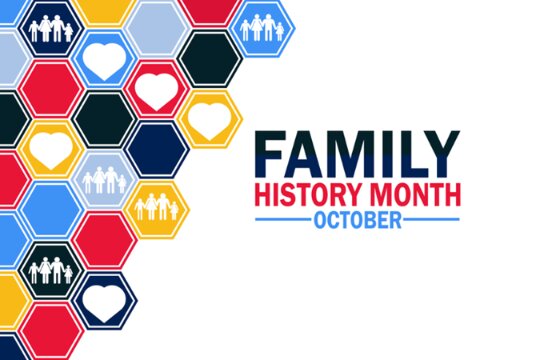 Family History Month graphic. Credit: https://depositphotos.com/home.html