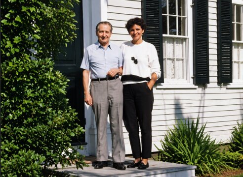 Photo: John C. Parker and his daughter Wilma Parker outside his family home in Newburyport, Massachusetts. Credit: Wilma Parker.