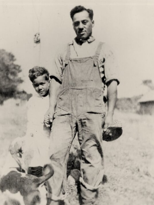 Photo: Ferdinand and daughter Delscena Mills, 1920. Credit: Alfred Irving Hallowell Papers; American Philosophical Society.