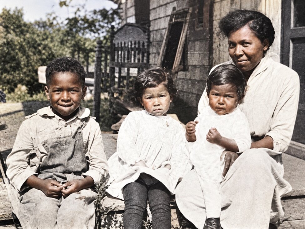 Photo: Melissa Coombs and children (left to right) Richard, Alice and William, early 1920s. Credit: “Indian Notes and Monographs,” a series compiled by the Smithsonian Museum of the American Indian and the Heye Foundation.