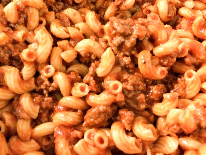 Photo: macaroni goulash.