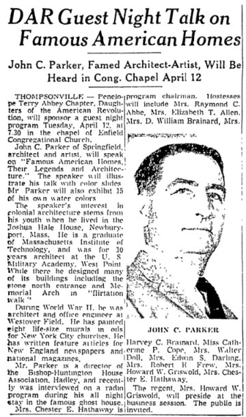 An article about John Parker, Springfield Daily News newspaper 30 March 1960